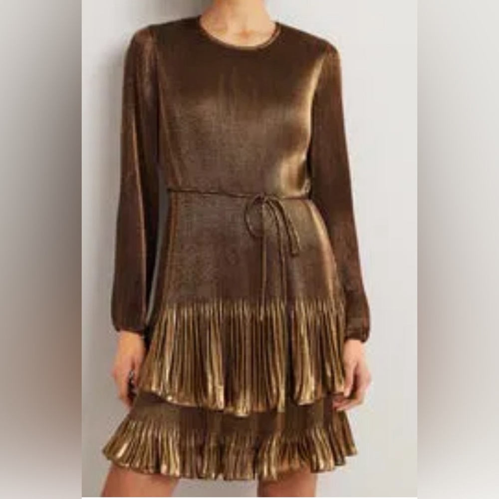 Boden Plisse Mini Dress NWT